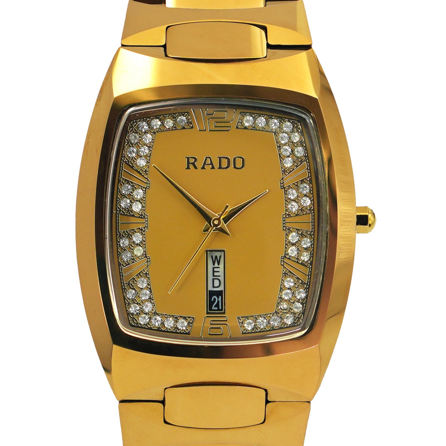 Premium Quality Rado Ceramic Stainless Steel Mix Quartz Watch | RAD Watch CS 52 A