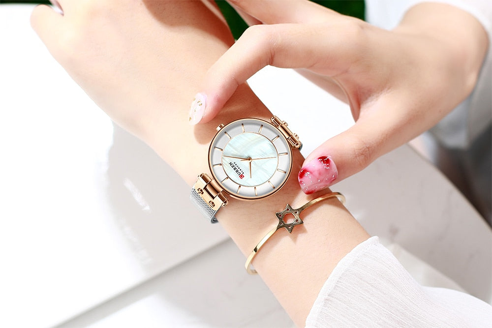 Original Trendy Stylish Stainless Steel CURREN Watch for Women | Curren L 05