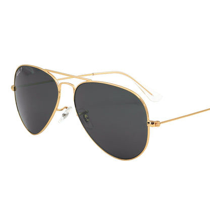 Luxury Rayban Aviator Polarized Sunglass | RB 74 Golden Polarized | Pailot Shape Sunglass