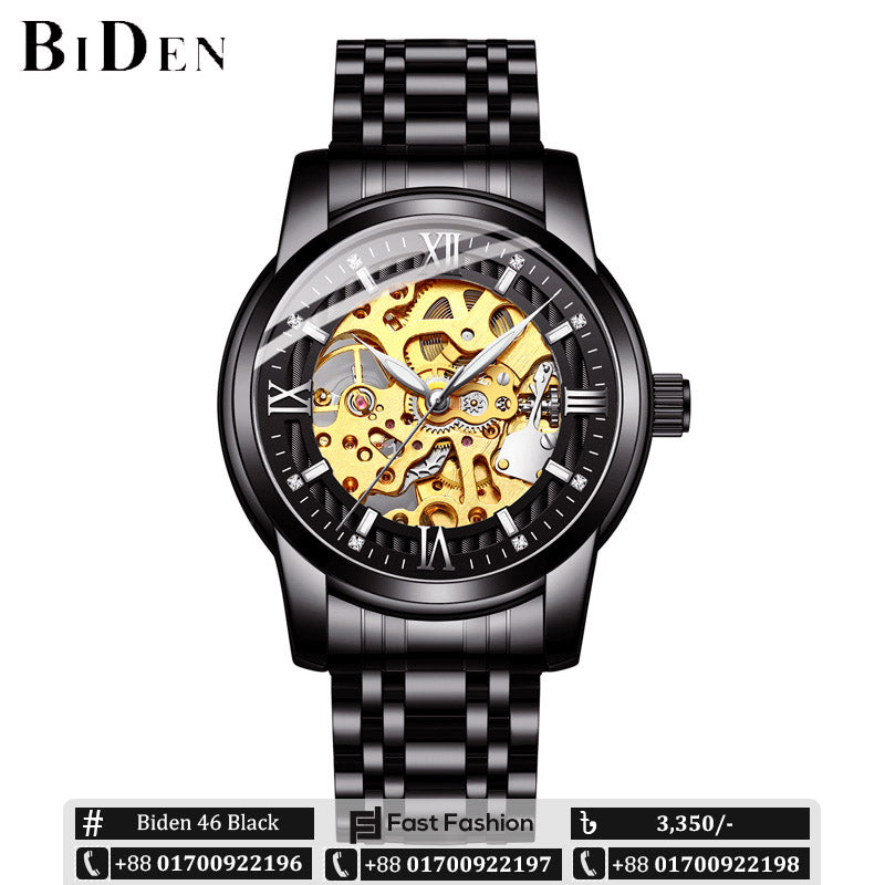 Original BIDEN Mechanical Automatic Self-Wind Wristwatche Watch - Biden 46