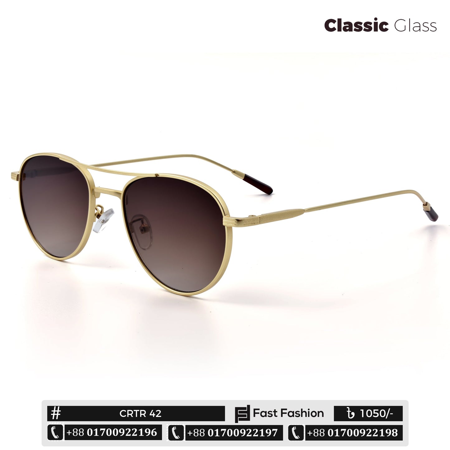 Stylish Unique Looking Quality Retro Sunglass | CRTR 42