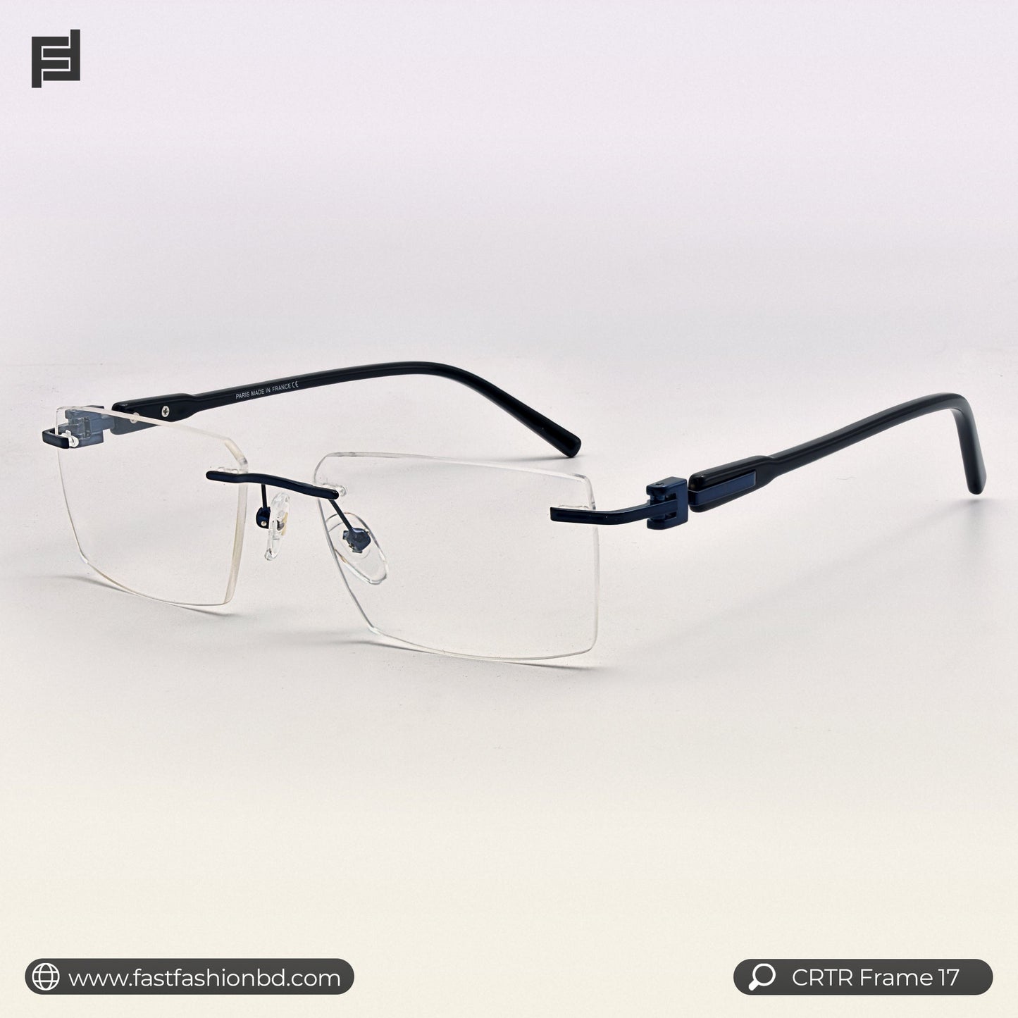 Modern Looking Trendy Stylish Rimless Optic Frame | CRTR Frame 17