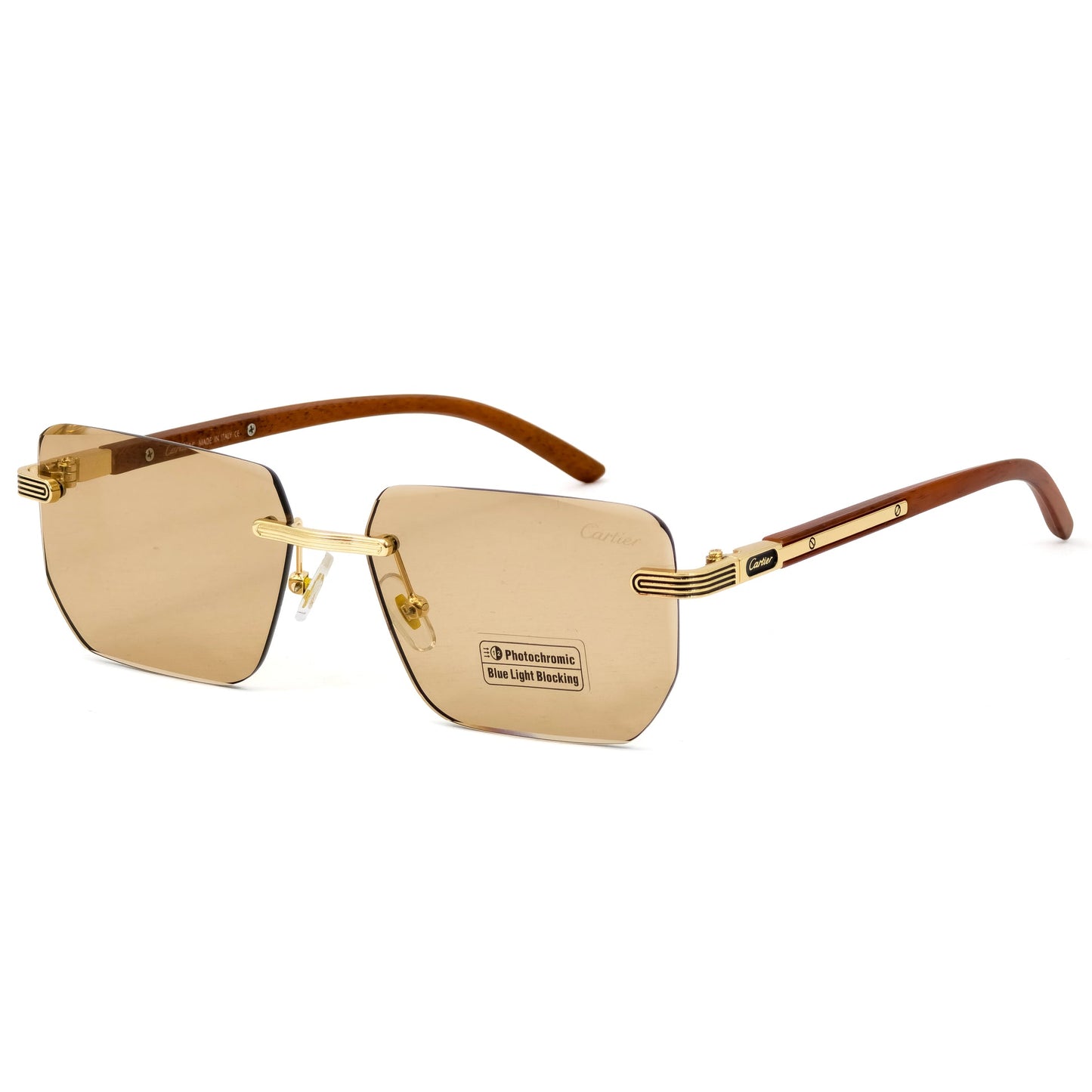 CARTIER Rimless Photochromic Sunglass | CRTR 77 C