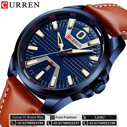 Trendy Stylish Stainless Steel Original CURREN Watch for Men | Curren 31