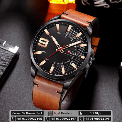 Trendy Stylish Stainless Steel Original CURREN Watch for Men | Curren 32