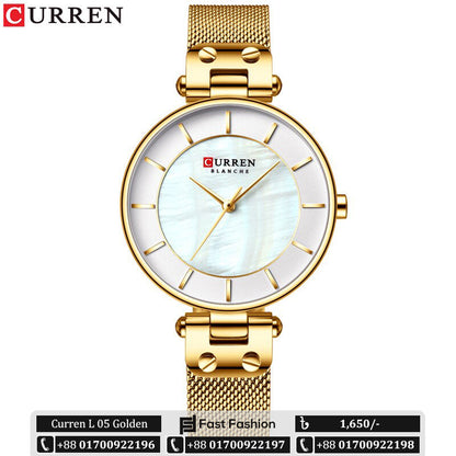 Original Trendy Stylish Stainless Steel CURREN Watch for Women | Curren L 05