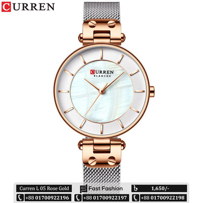 Original Trendy Stylish Stainless Steel CURREN Watch for Women | Curren L 05