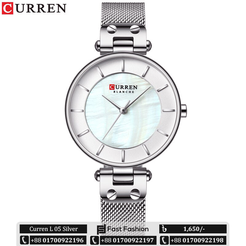 Original Trendy Stylish Stainless Steel CURREN Watch for Women | Curren L 05