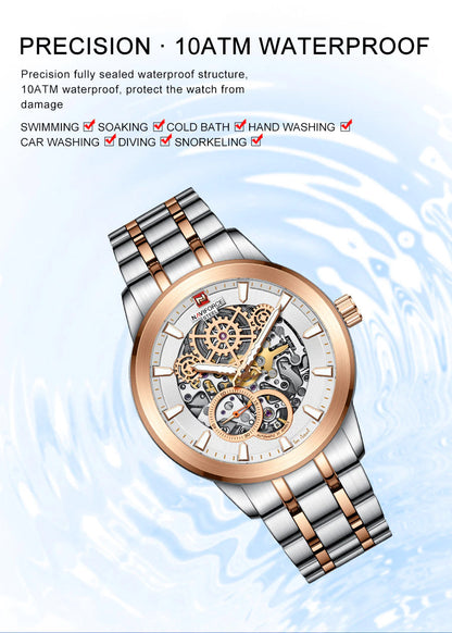 Luxury Original Premium Quality NAVIFORCE Waterproof Mechanical Watch | NF 65