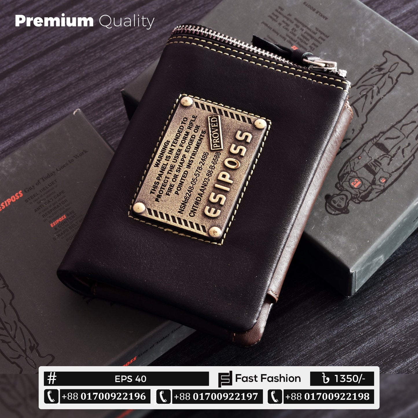 Original Esiposs Leather Wallet | Pocket Size Wallet | EPS 40