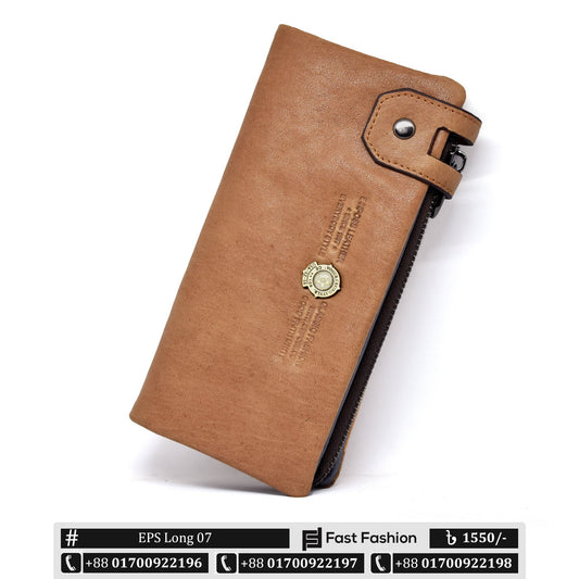 Original Esiposs Leather Long Wallet | Mobile Size Wallet | EPS Long 07