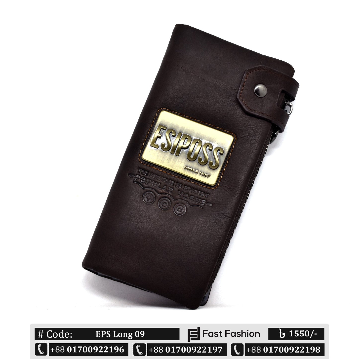 Original Esiposs Leather Long Wallet | Mobile Size Wallet | EPS Long 09