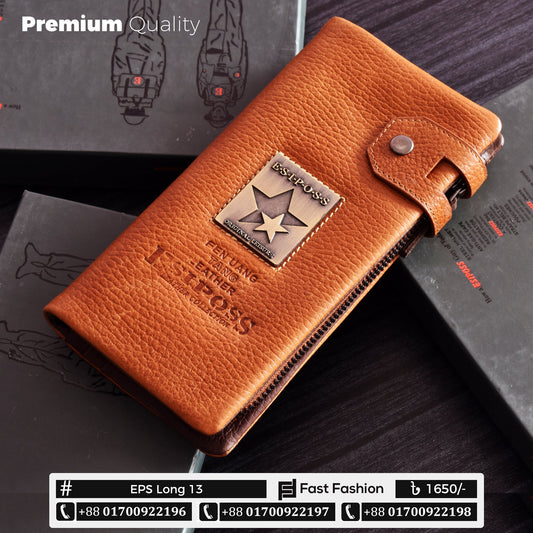 Original Esiposs Leather Long Wallet | Mobile Size Wallet | EPS Long 13