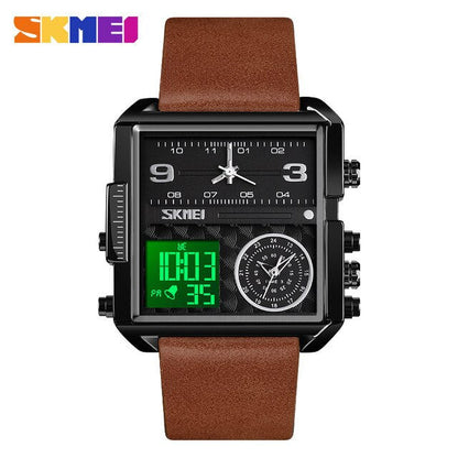 Original SKMEI 3 Time Unique Style LED Water Proof Digital Watch - SKMEI 50