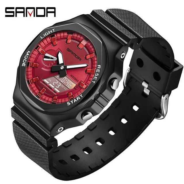 Sanda Dual Time Digital Watch | Sanda 3167