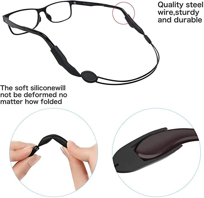 [5pcs] Adjustable Glasses Anti-Slip String Strap