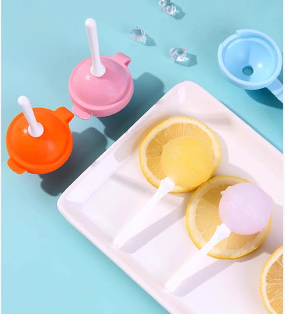 Lollipop Ice Cream FBA Standard Silicone Mold Food-Grade Ice Tray (6 Pcs)