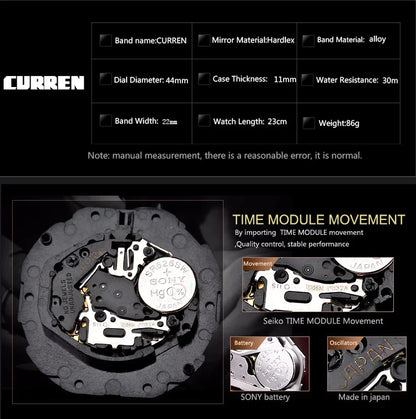 Original Trendy Stylish CURREN Watch - Curren 67