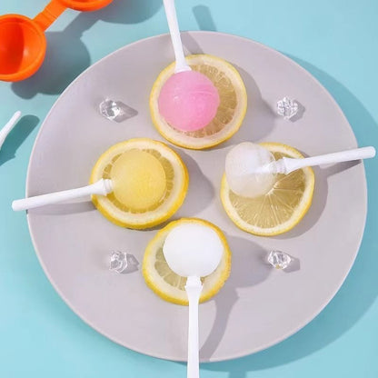 Lollipop Ice Cream FBA Standard Silicone Mold Food-Grade Ice Tray (6 Pcs)
