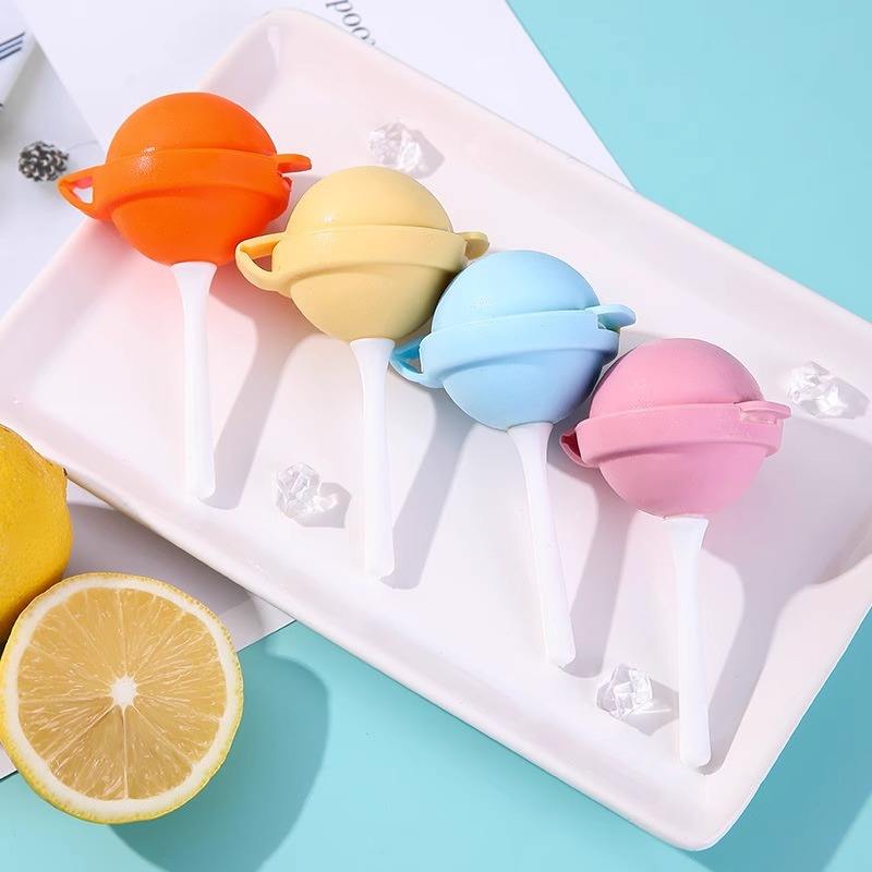 Lollipop Ice Cream FBA Standard Silicone Mold Food-Grade Ice Tray (6 Pcs)