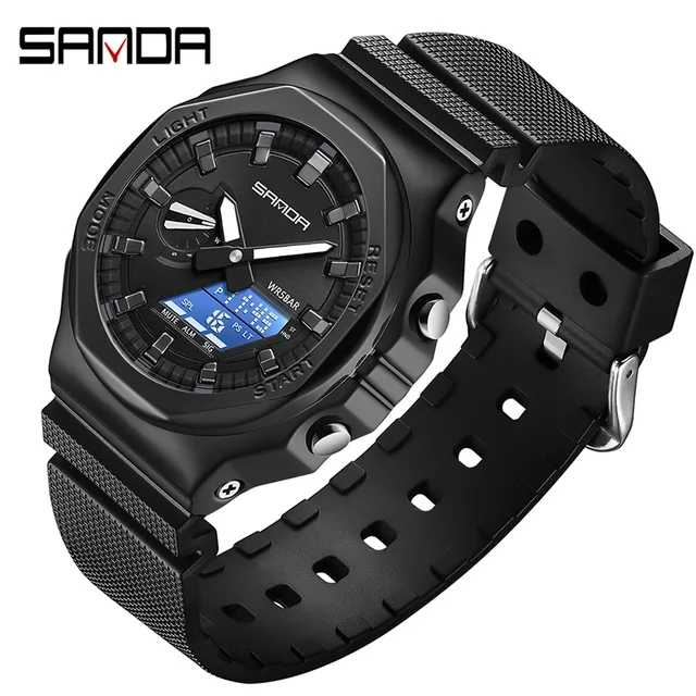 Sanda Dual Time Digital Watch | Sanda 3167