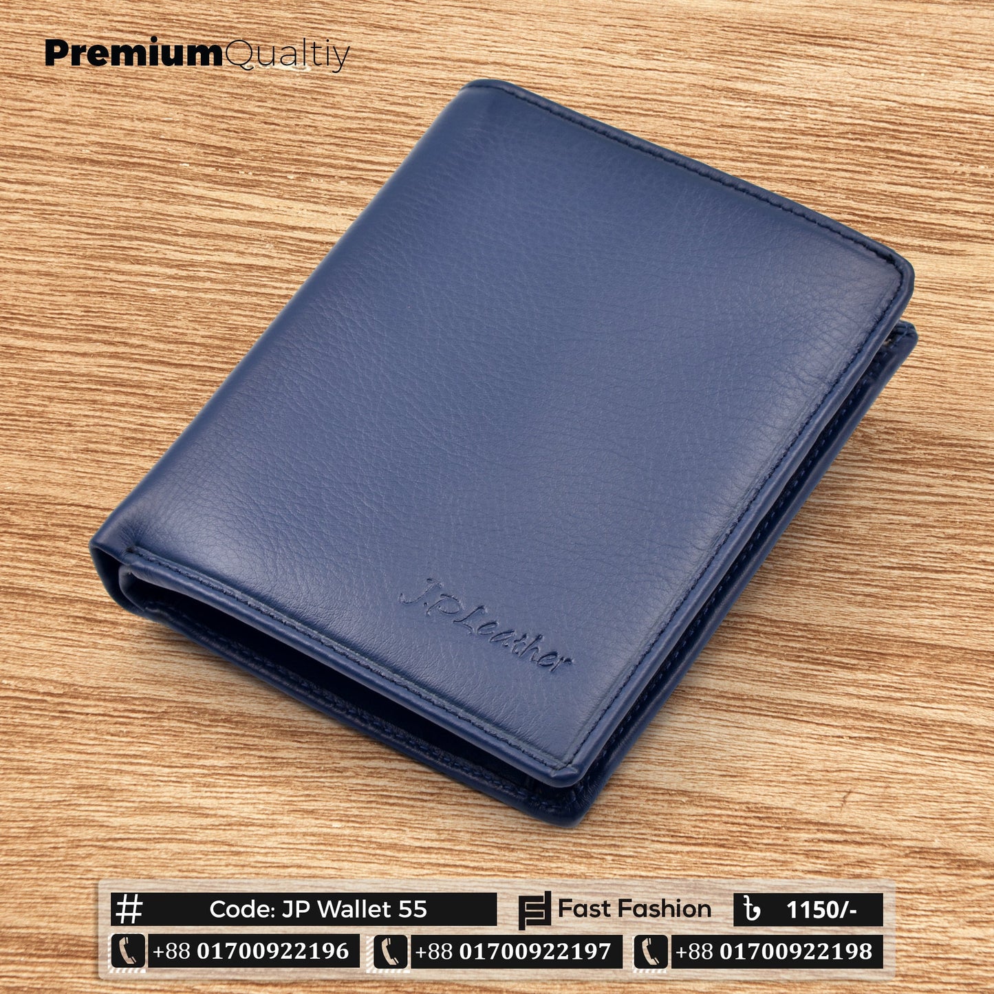 Original Leather Medium Size Premium Quality Wallet | JP Wallet 55