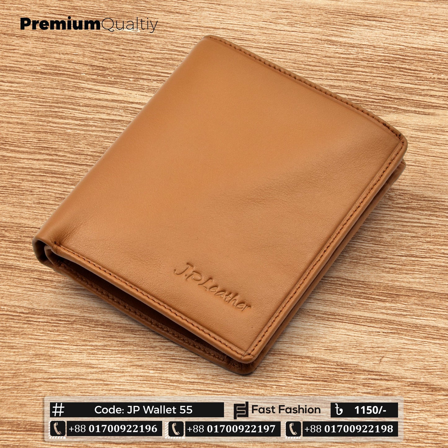 Original Leather Medium Size Premium Quality Wallet | JP Wallet 55