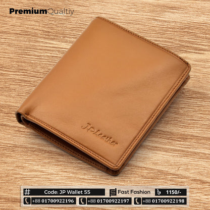 Original Leather Medium Size Premium Quality Wallet | JP Wallet 55