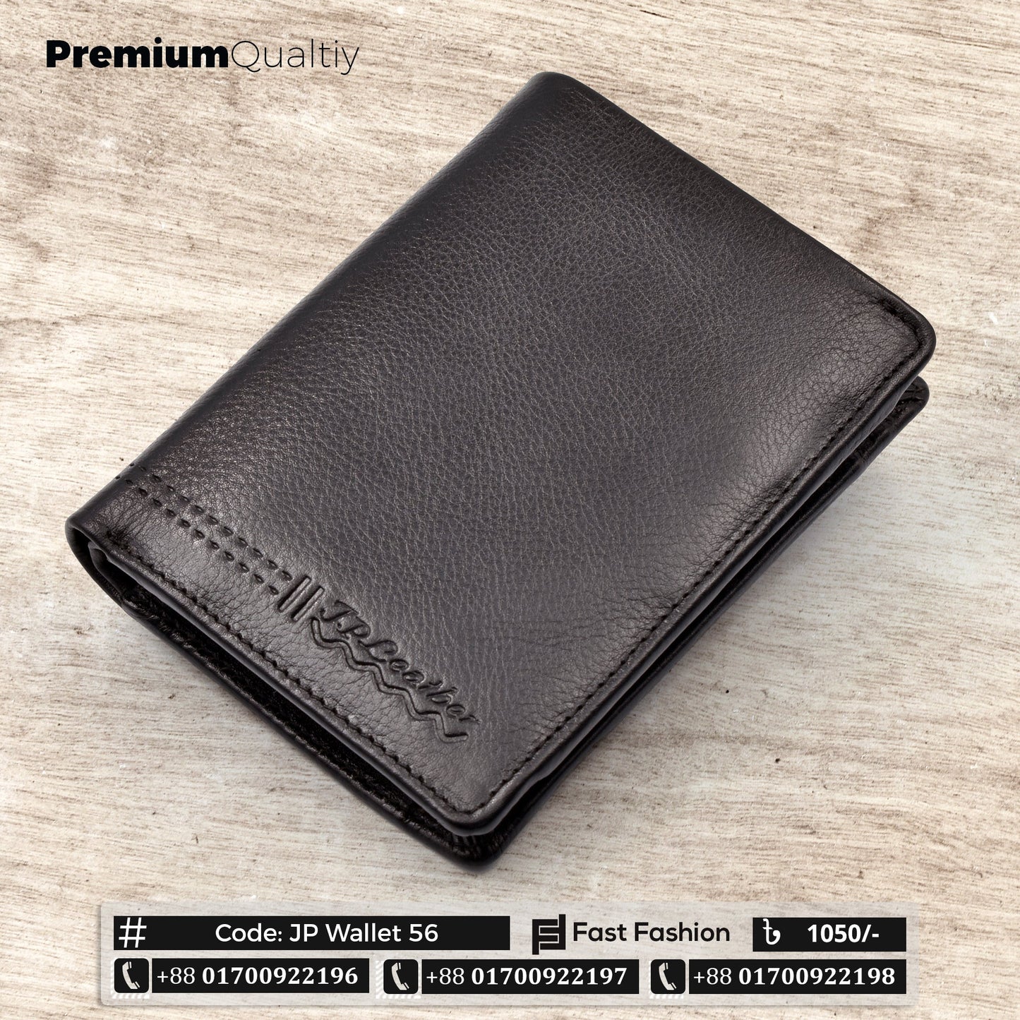 Original Leather Pocket Size Premium Quality Wallet | JP Wallet 56