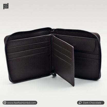 Original All Leather Full Zipper Premium Quality Wallet | JP Wallet 70