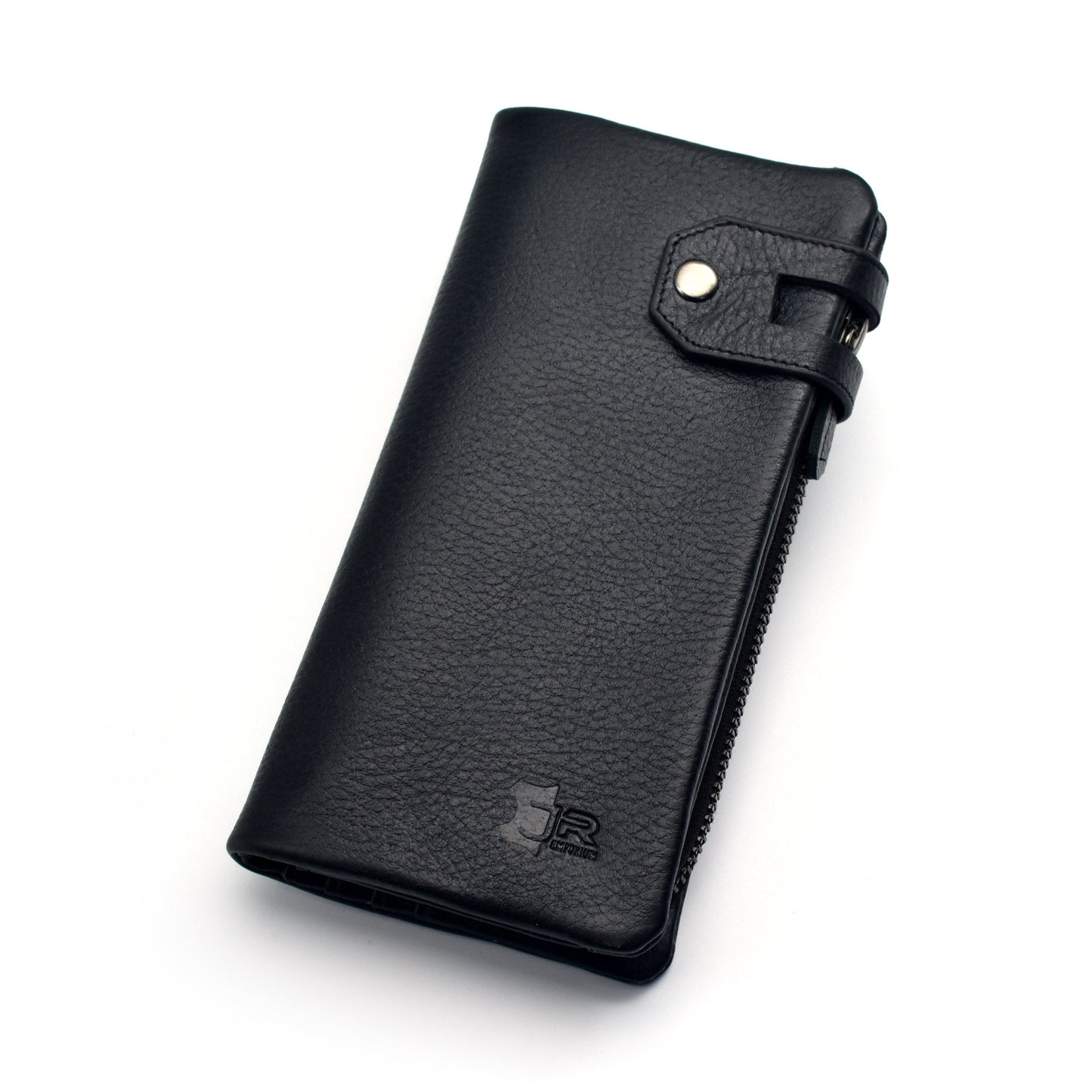 New Premium Quality Original Leather Long Wallet | JP Wallet 72 Black