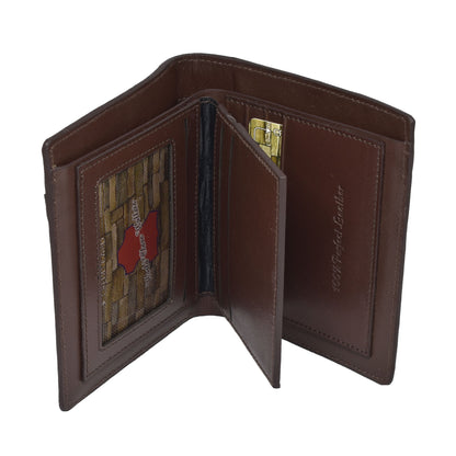 Original Leather Wallet Pocket Size | JP Wallet 40 Coffee | Online Shopping in Bangladesh