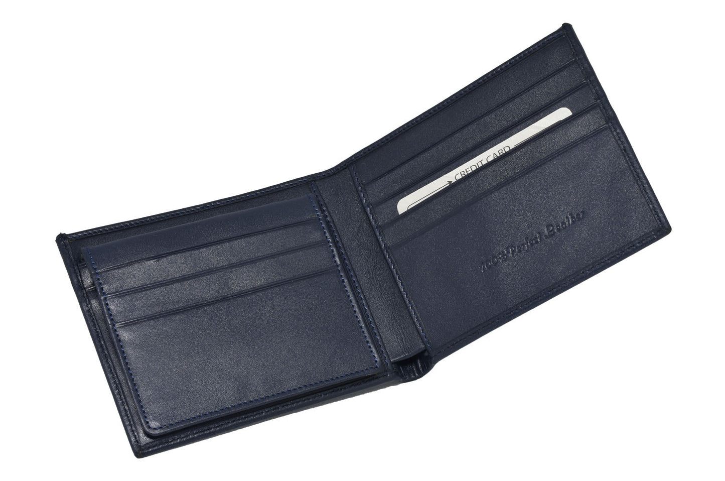 Original Leather Wallet Pocket Size | JP Wallet 46 Blue