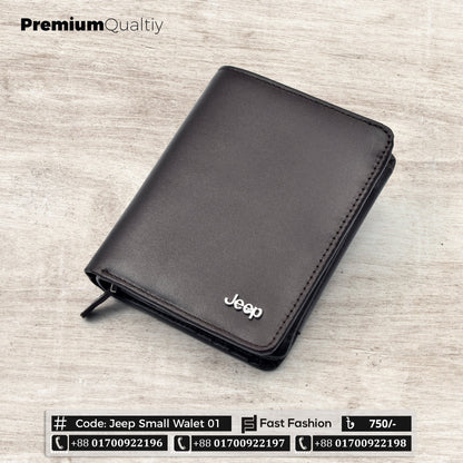 Jeep Mini Pocket Size Leather Wallet Premium Quality