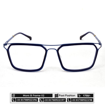 Trendy Stylish Optic Frame | Mont B Frame 02 | Premium Quality