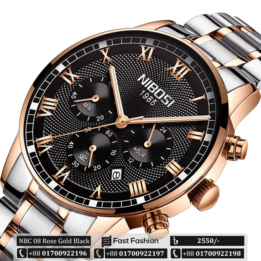 Stock Clearance Offer Nibosi Luxury Watch For Men - NBC 08