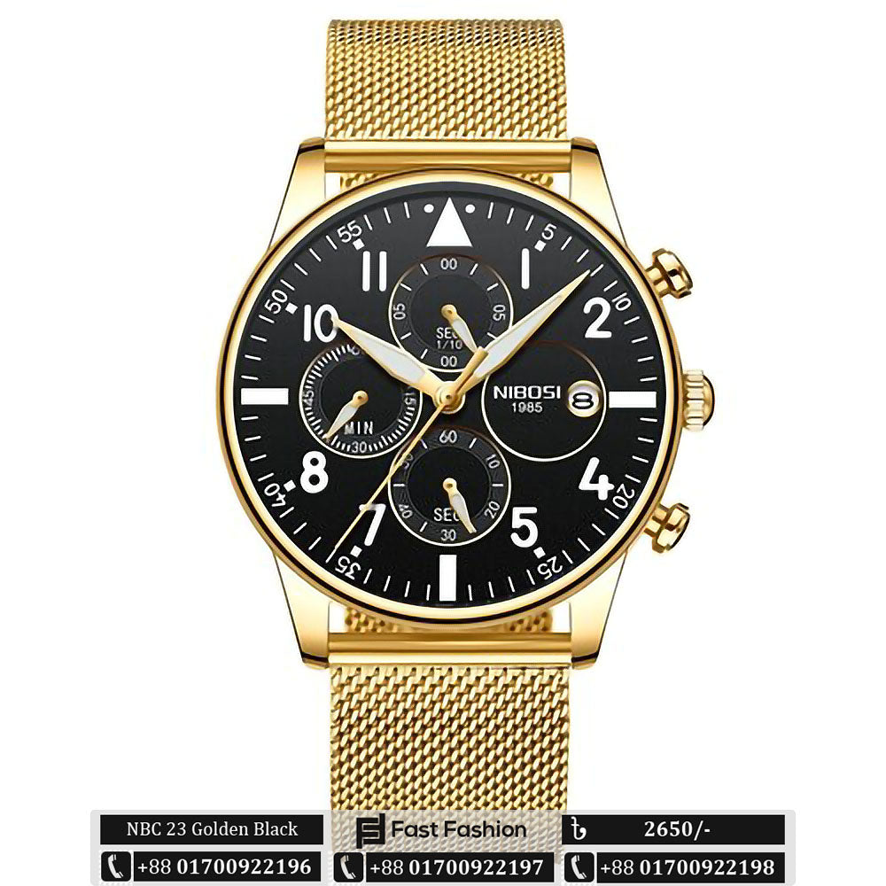 Stock Clearance Offer - Original Nibosi Luxury Watch For Men - NBC 23