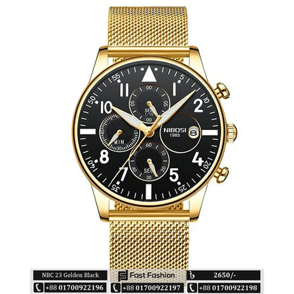 Stock Clearance Offer - Original Nibosi Luxury Watch For Men - NBC 23