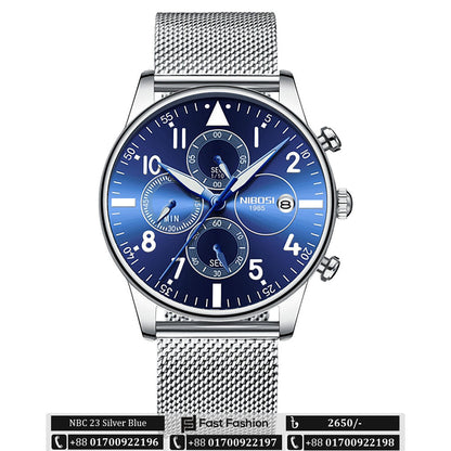 Stock Clearance Offer - Original Nibosi Luxury Watch For Men - NBC 23