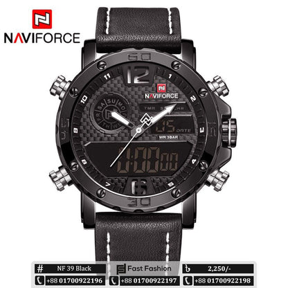 Original NAVIFORCE Stylish Waterproof Quartz Watch for Men | NF 39