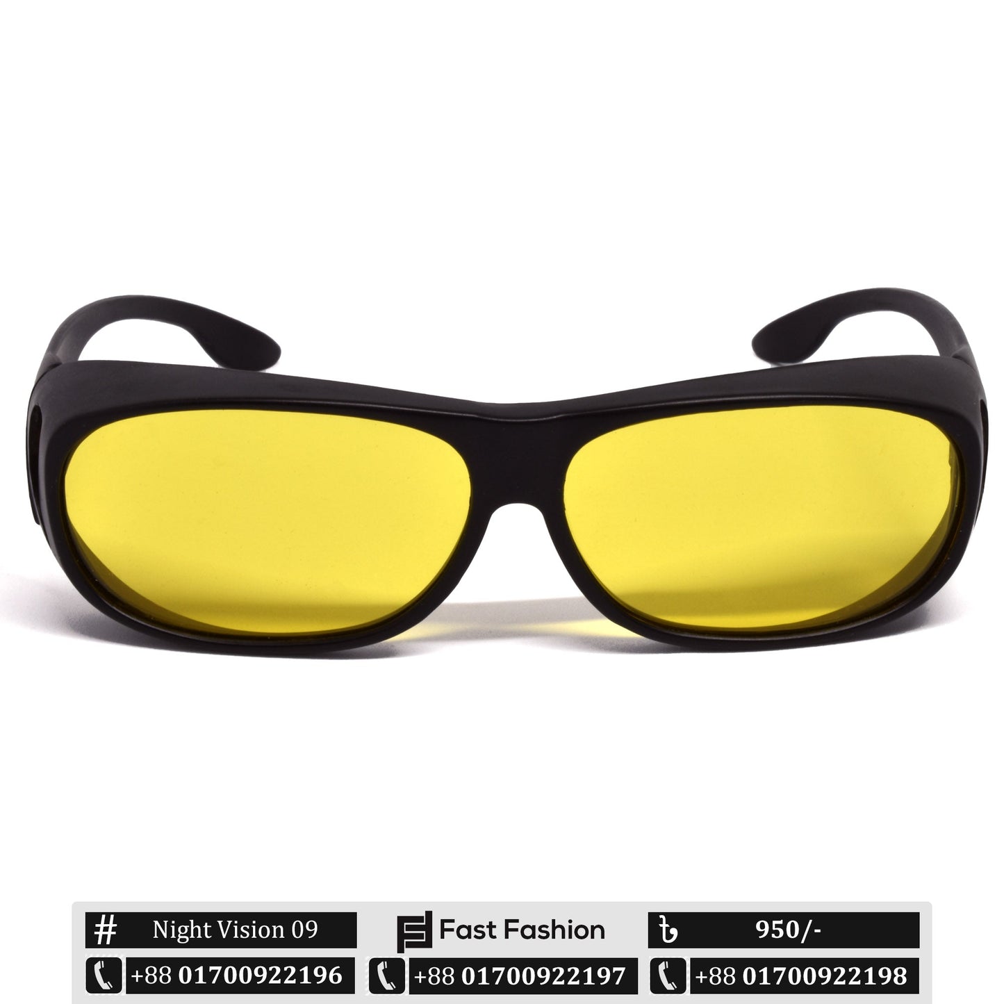 Stylish Night Vision Sunglass for Bikers - Night Vision 09