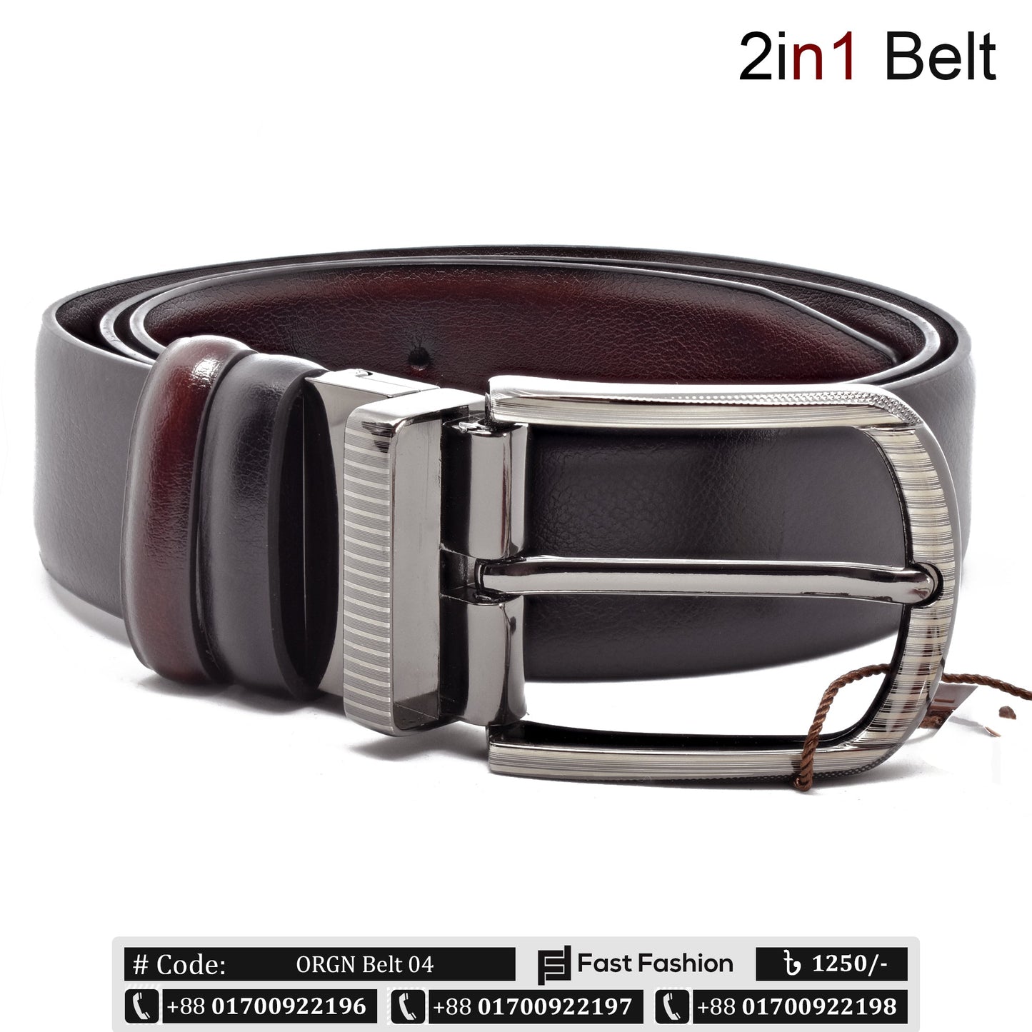 Premium Quality 2in1 Original Leather Belt - ORGN Belt 04