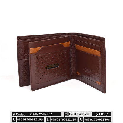 3 Part Pocket Size Premium Quality Leather Wallet for Men | ORGN Wallet 02