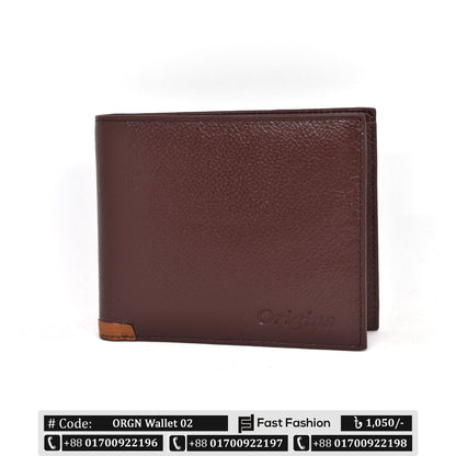 3 Part Pocket Size Premium Quality Leather Wallet for Men | ORGN Wallet 02