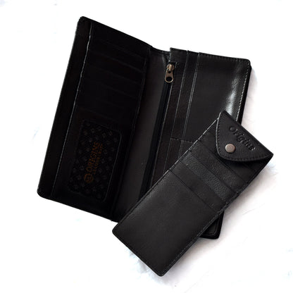 Premium Quality Original Leather Long Wallet with Extra Card Slot | ORGN Wallet 11