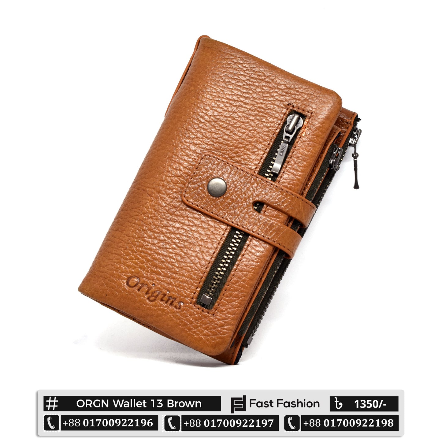 Stylish Medium Size Premium Quality Original Leather Wallet | ORGN Wallet 13