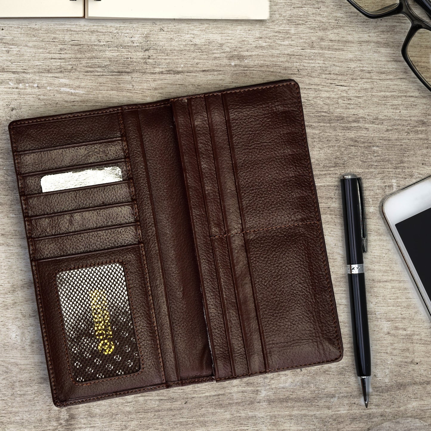 Premium Quality Original Leather Long Wallet | ORGN Wallet 23