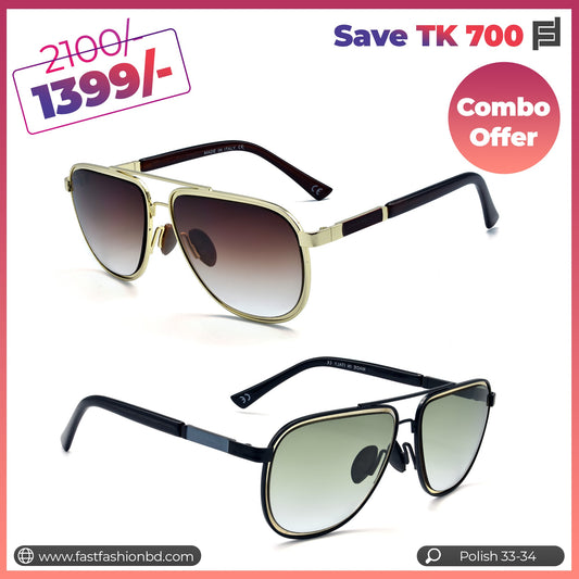 Combo Offer Save TK 700 on Polish Sunglass - Polish 33-34