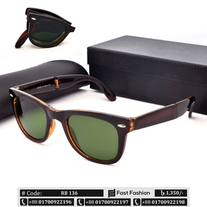 RB Style Wayfarer Shape Premium Quality Folding Sunglass for Men