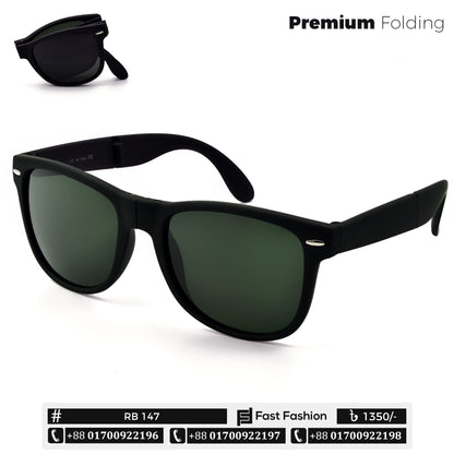 Wayfarer Shape Folding Classic Sunglass for Men | RB 147 | Stylish Sunglass